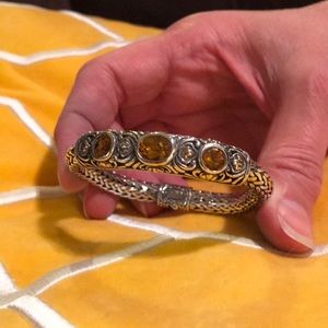 Samuel Benham 14K sterling silver Citrine bracelet